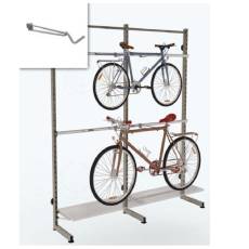 VARIANT držák kola na oválnou trubku, délka 38 cm, šedý, pár