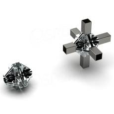 PRIMO 25, spojka vnější šesticestná, chrom