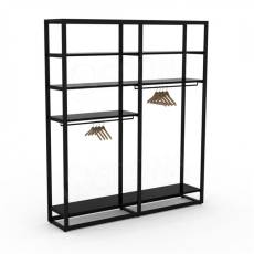 BIGSHOP KIT 04E, 1022 x 442 x 2400 x 365 mm, matná černá