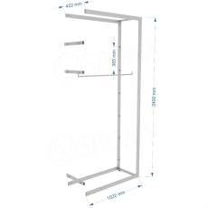 BIGSHOP KIT 04E, 1022 x 442 x 2400 x 365 mm, matný lak