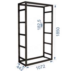 BIGSHOP KIT 08, 1072 x 442 x 1850 x 182,5 mm, antracit