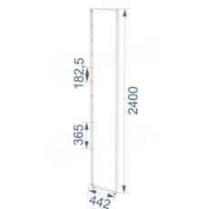 BIGSHOP rám, 442 x 2400 x 182,5/365 mm, matná bílá