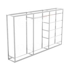 BIGSHOP KIT 08, 672 x 442 x 1850 x 182,5 mm, matná bílá