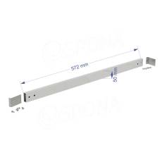 BIGSHOP traverza, délka 572 mm, matná bílá