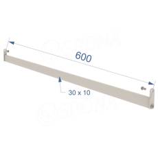 BIGSHOP věšáková tyč, délka 600mm, matná bílá