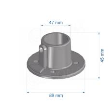 IDROSHOP, 35131 koncovka do zdi, pozink