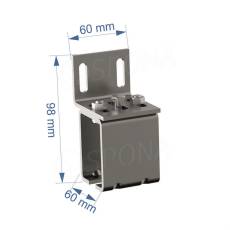 CUADRO, 9631 úchyt pro závěsný systém na stěnu, chrom