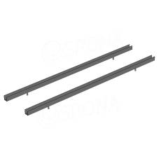 PANORAMA 112B, držák jednostranného panelu tloušťka 19 mm, 870 mm, lak, pár