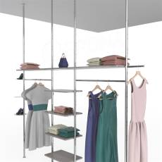 ROUND, stojina rozpěrná, výška 3000 mm, bílá