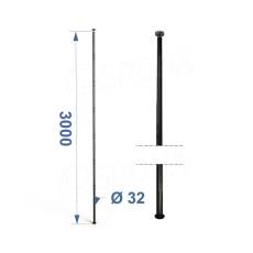 ROUND, stojina rozpěrná, výška 3000 mm, bílá