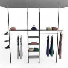 ROUND, pár držáků polic, délka 300 mm, bílý