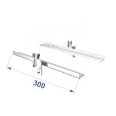 ROUND, pár držáků polic, délka 300 mm, bílý