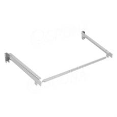 SUSPANCE, pár držáků polic s věšákovou tyčí, 600 x 350 mm, chrom