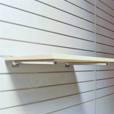 SLAT držák polic kulatý profil 340 mm, pár, chrom