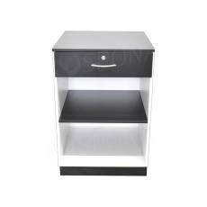 Pult BOX komplet prodejní 62 x 93 x 65 cm, bílé + černé LTD