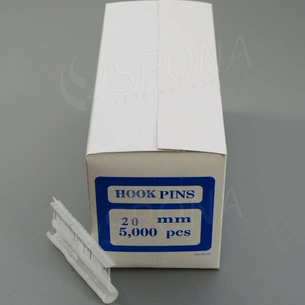 HOOK splinty s háčkem Standard 20 PP, délka 20 mm, 5000 ks