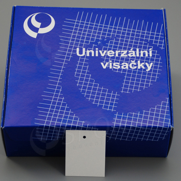 Papírové visačky, typ 4050, 38 x 48 mm, bez potisku, bílé, 2000 ks