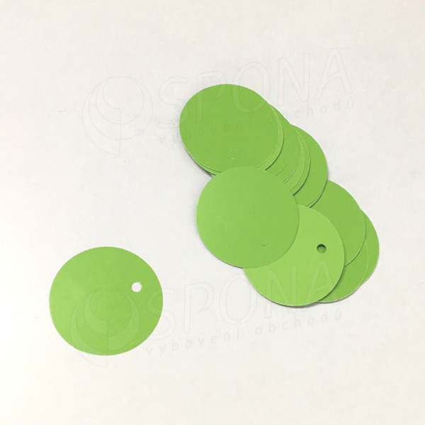 Papírové visačky DREAMER průměr 26 mm, zelené, 250 ks