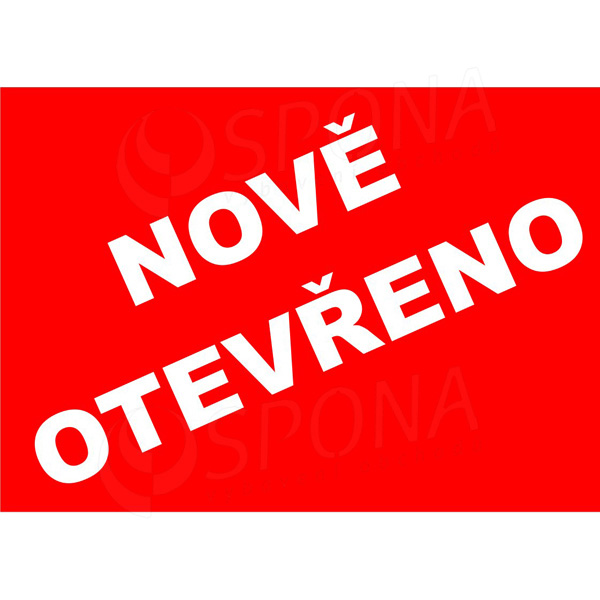 BANNER SKONTO 980 x 680 mm, NOVĚ OTEVŘENO, 1 ks