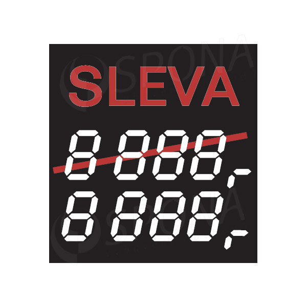 Cenovky 4750 "SLEVA", 100 ks