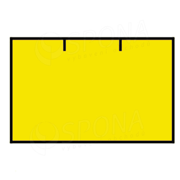 Etikety do kleští CONTACT, rovné, 25 x 16 mm, žluté