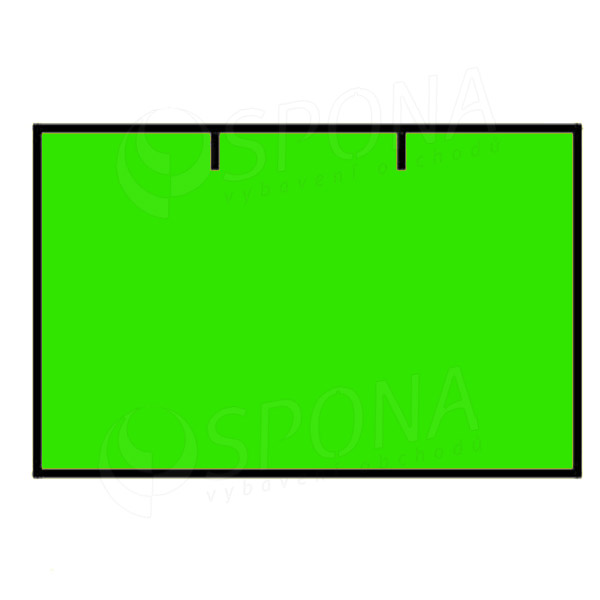 Etikety do kleští CONTACT, rovné, 25 x 16 mm, zelené, 1125 ks