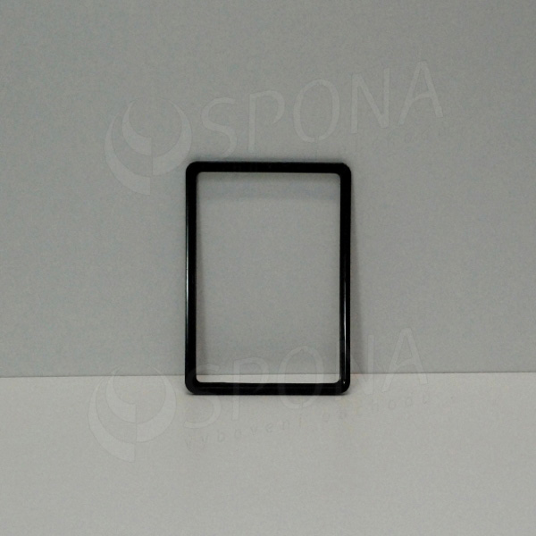 Plastový rámeček na plakáty, typ M, formát A5, 148 x 210 mm, tloušťka 8 mm, černý