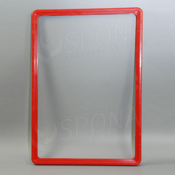 Plastový rámeček na plakáty, typ 100, formát A3, 297 x 420 mm, tloušťka 11 mm, červený