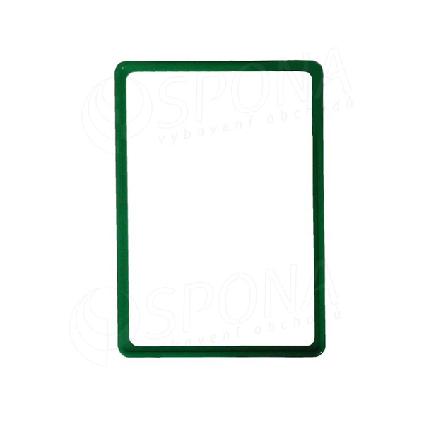 Plastový rámeček na plakáty, typ 100, formát A5, 148 x 210 mm, tloušťka 11 mm, zelený