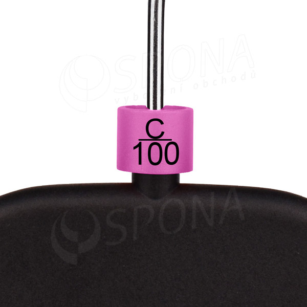 Minireitery podprsenkové, označení "C/100", fialová barva, černý potisk, 25 ks