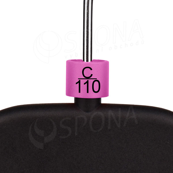 Minireitery podprsenkové, označení "C/110", fialová barva, černý potisk, 25 ks