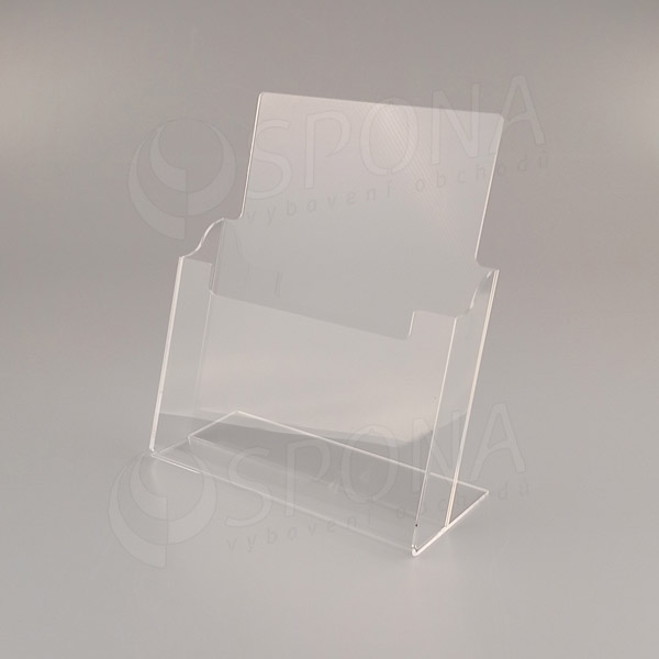 Reklamní stojánek na prospekty PRO A4, stolní, plexi / akrylát
