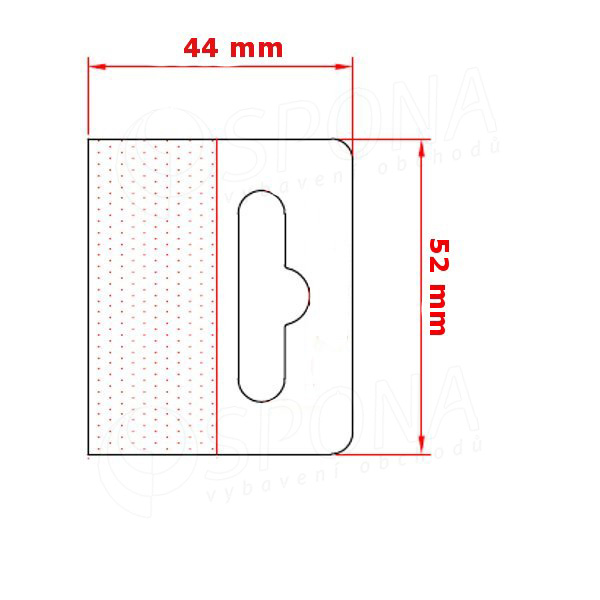 HANG háček BEST na EURO závěsy, 52 x 44 mm, 400 ks