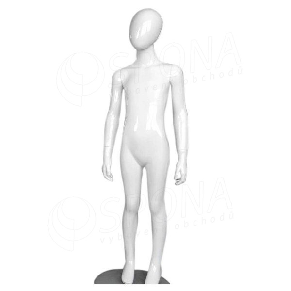 Figurína dětská Portobelle 182, abstraktní lesklá bílá