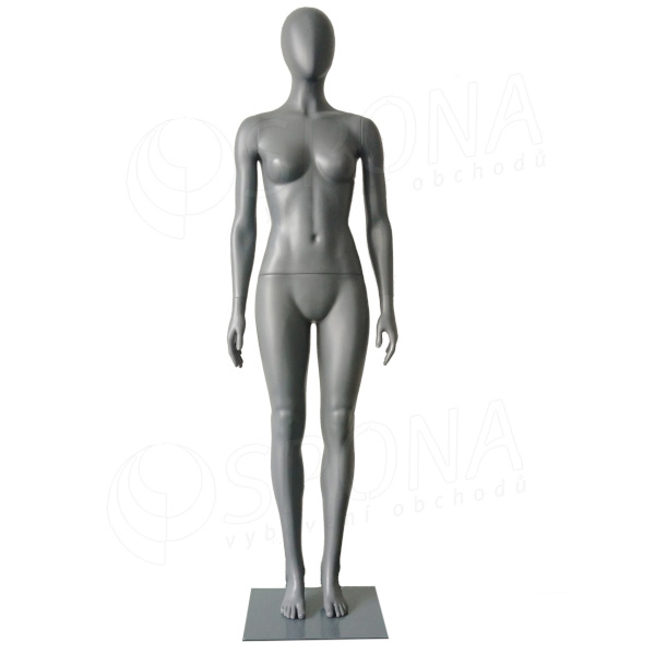 Figurína dámská ABSTRAKT GREY 01, šedý plast