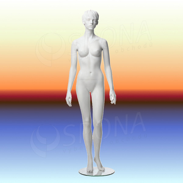 Figurína dámská ADRIANA 01, prolis, bílá matná