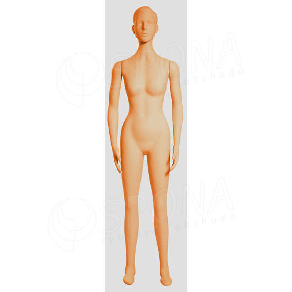 Figurína dámská FLEXIBLE, prolis, tělová, flokovaná
