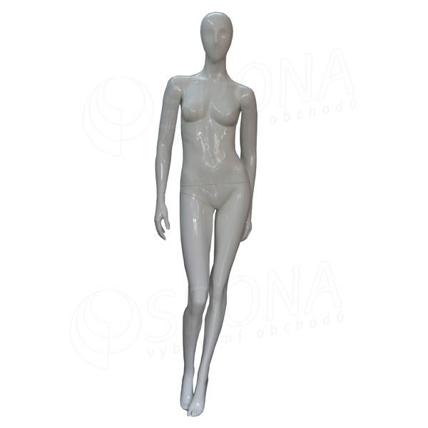 Figurína dámská TREND 03, lesklá bílá