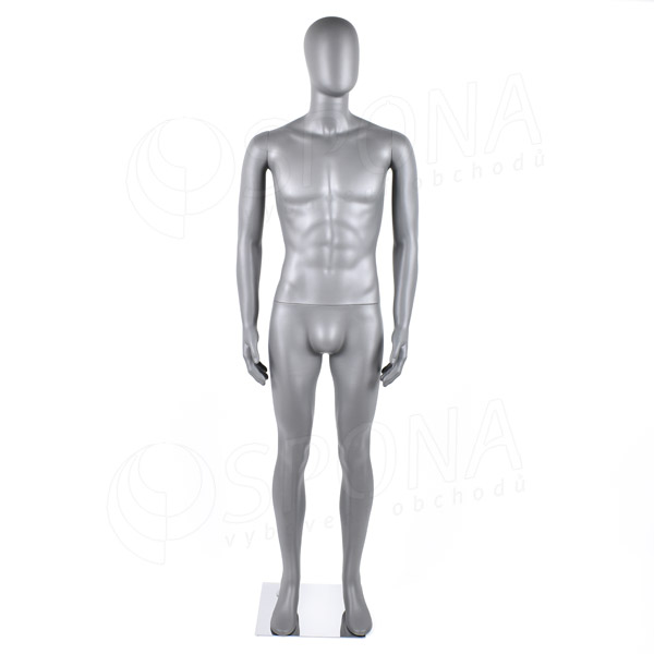 Figurína pánská DEREK 01, matná šedá