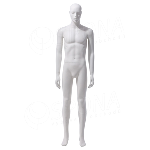 Figurína pánská JAY 302, matná bílá