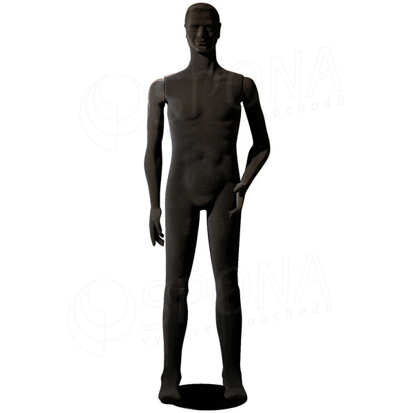 Figurína pánská FLEXIBLE, prolis, černá, flokovaná