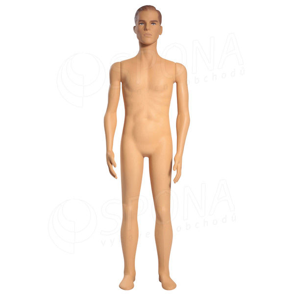 Figurína pánská FLEXIBLE, prolis, makeup, tělová, plast