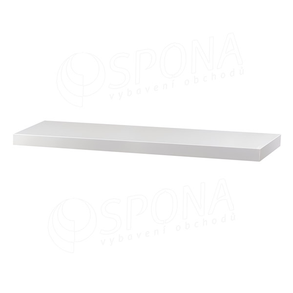 Police MDF 1000 x 350 x 22 mm, 4 x ABS, lesklá bílá