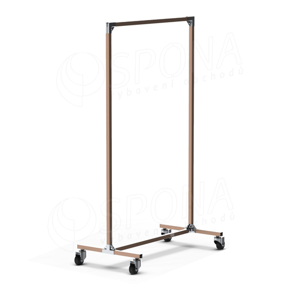 Štendr PRIMO KIT 1B, šířka 90 cm, výška 150 cm, bronz a chrom