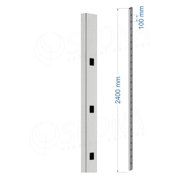 SCACCO MATTO 8300, stojina 240 cm, chrom