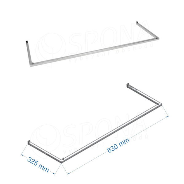 SCACCO MATTO 8340C, U-rampa 630 x 325 mm, chrom