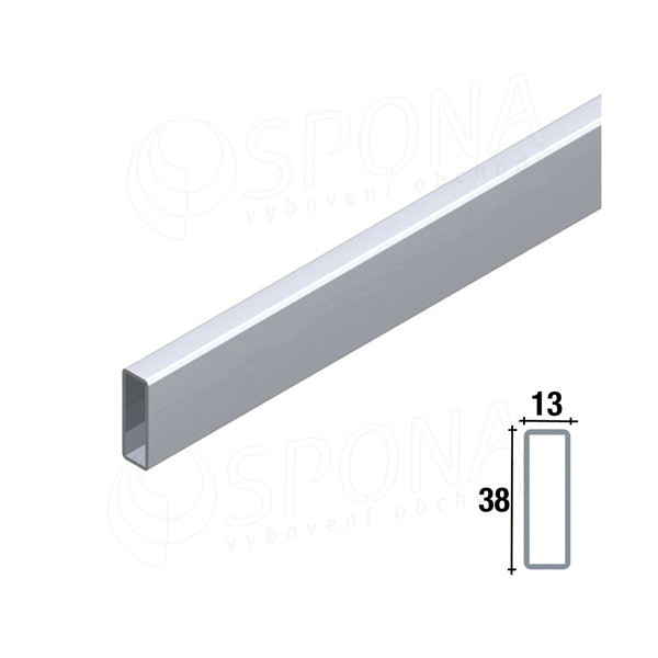 ARKSYS, profil 38 x 13 mm, délka 600 mm, satin