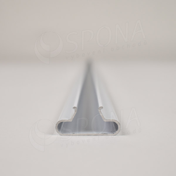 SLAT insert / lišta do drážky, profil T, hliník 0,85 mm, délka 120 cm, zakulacený, bílý