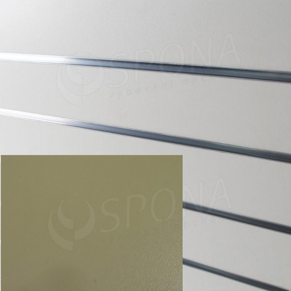 SLAT ARK panel 120 x 240 cm, 11 drážek v rozteči 20 cm, bez insertů, světle krémový