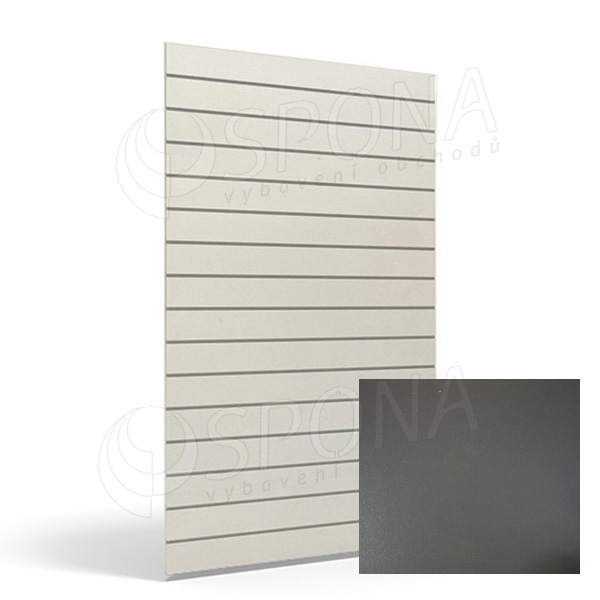SLAT ARK drážkový panel 120 x 240 cm, 23 drážek, rozteč 10 cm, bez insertů, antracit